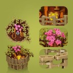 Chrysanthemum bonsai potted plants building blocks