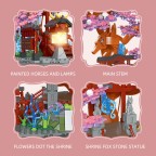 Cherry blossom bonsai tree building block set