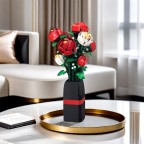 Romantic Flower Language Rose Building Block Set