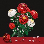 Romantic Flower Language Rose Building Block Set