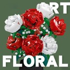 Romantic Flower Language Rose Building Block Set