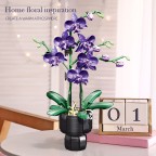 Purple Charming Orchid Ceramic Building Blocks