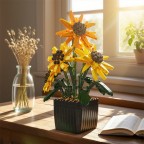 Sunflower building block flower bouquet