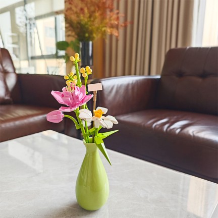 Artificial flower bouquet building blocks