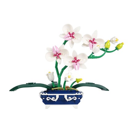 Orchid bonsai architectural flowers building blocks