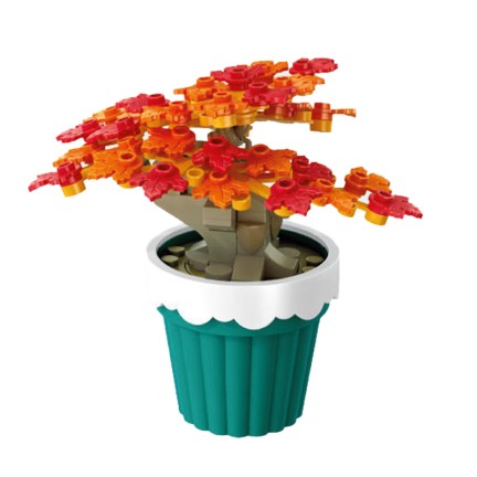 Tulip-shaped creative building blocks