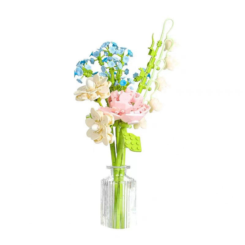 Floral design creative craft building blocks