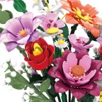 Spring Flower Bouquet and Vase Building Block Model