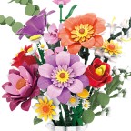 Spring Flower Bouquet and Vase Building Block Model