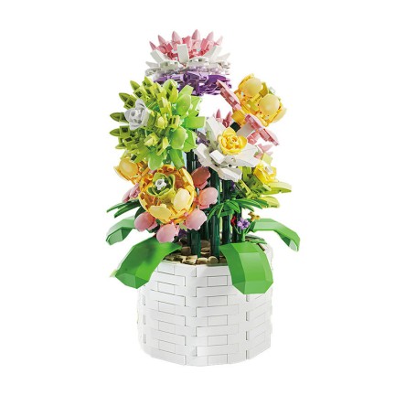 Flower and plant model building blocks