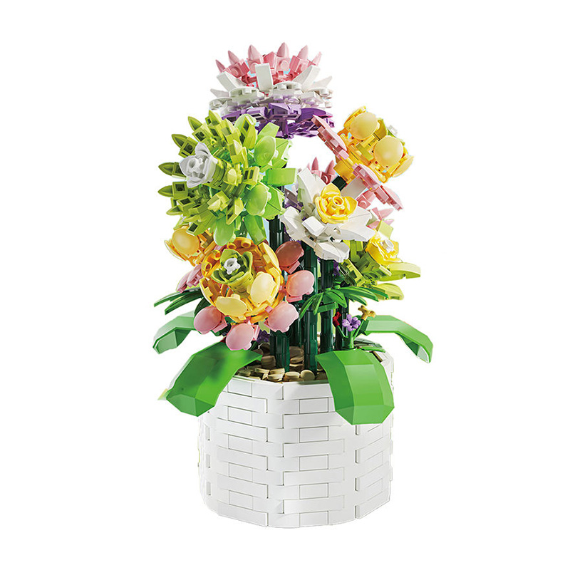 Flower and plant model building blocks