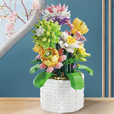 Flower and plant model building blocks