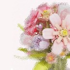 Romantic Flower Bouquet Creative Building Blocks