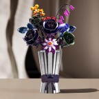 Flower and rose bouquet scene building block puzzle model