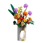 Flower and rose bouquet scene building block puzzle model