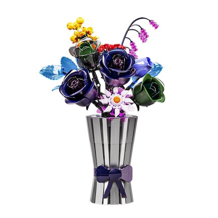 Phantom Night Crystal Vase Building Blocks