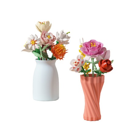 Elegant retro-style building block toys