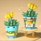 Green Landscape Bonsai Building Block Model Set