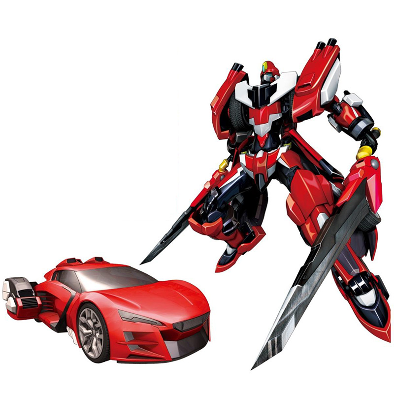 Transforming Mecha Warrior Building Block Model