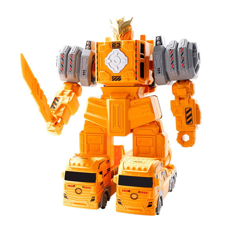 Magnetic transformation engineering robot building blocks