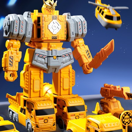 Magnetic transformation engineering robot building blocks