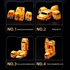 Magnetic transformation engineering robot building blocks