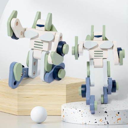 Montessori Wooden Creative Building Blocks Educational Set