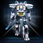 Fully functional mecha robot building block assembly set