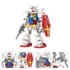 Miniature sci-fi mecha building block assembly