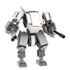 Anime mecha collectible building blocks