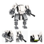 Anime mecha collectible building blocks