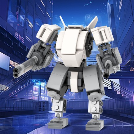 Anime mecha collectible building blocks