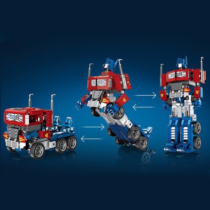 High-difficulty 2-in-1 transforming robot building blocks