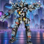 Special forces armored vehicle transforming robot building blocks