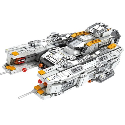 Space Combat Vanguard Escort Warship Building Blocks