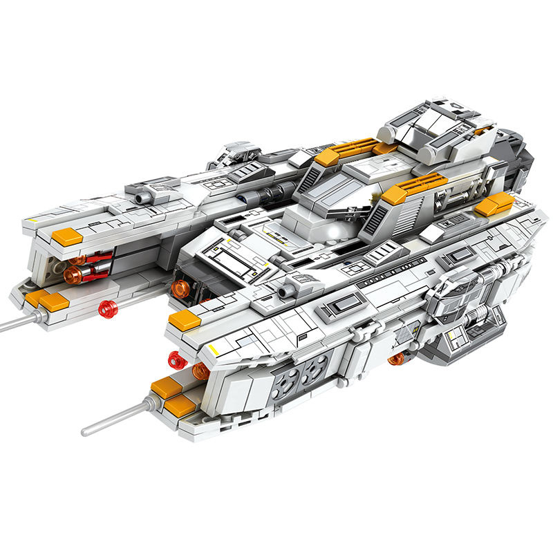 Space Combat Vanguard Escort Warship Building Blocks