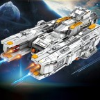 Space Combat Vanguard Escort Warship Building Blocks