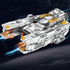 Space Combat Vanguard Escort Warship Building Blocks