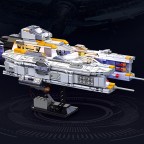 Space Combat Vanguard Escort Warship Building Blocks