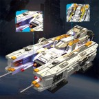 Space Combat Vanguard Escort Warship Building Blocks