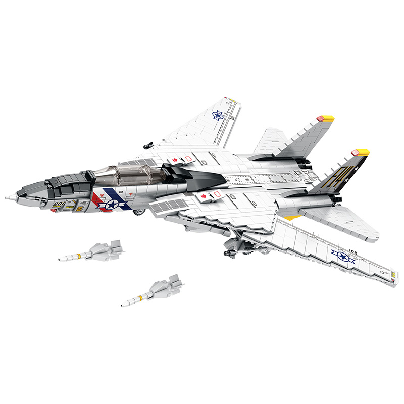 Fighter jet military building blocks