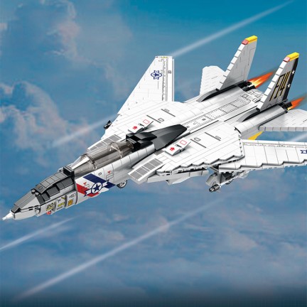 Fighter jet military building blocks