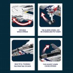 Fighter jet military building blocks