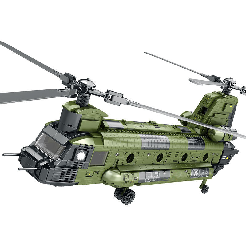 Heavy-duty transport helicopter building blocks