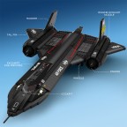 Military fighter jet building blocks