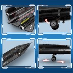 Military fighter jet building blocks