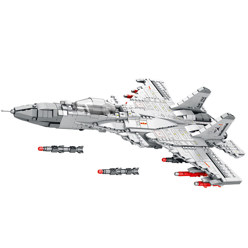 New Generation Military Eagle Fighter Jet Building Blocks