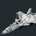 New Generation Military Eagle Fighter Jet Building Blocks