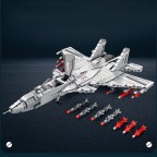 New Generation Military Eagle Fighter Jet Building Blocks