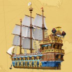 Royal Flagship Sailing Ship Large Building Blocks